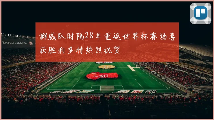挪威队时隔28年重返世界杯赛场喜获胜利多特热烈祝贺